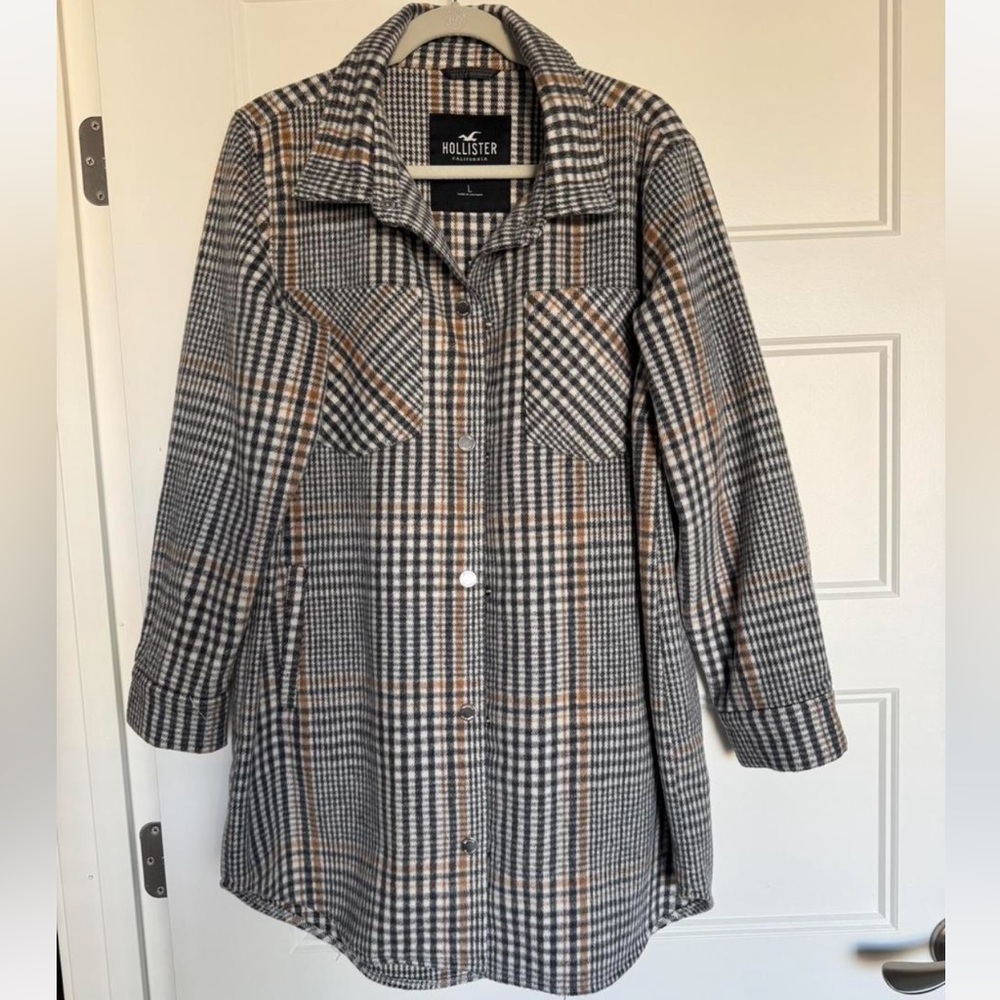NWT Hollister Long Shirt Jacket